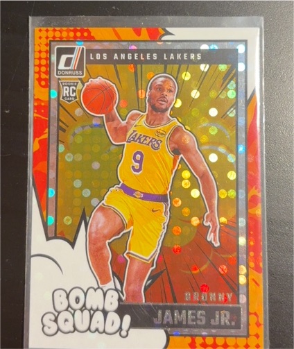 2024-25 Donruss #14 Bronny James Jr. Bomb Squad — front