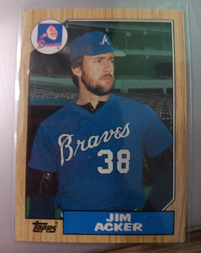 1987 Topps #407 Jim Acker Atlanta Braves — front