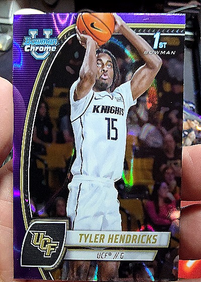2024-25 Bowman Chrome University #68 Tyler Hendricks — front