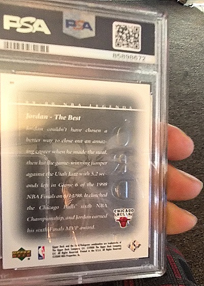 2000 Upper Deck #82 Michael Jordan — back