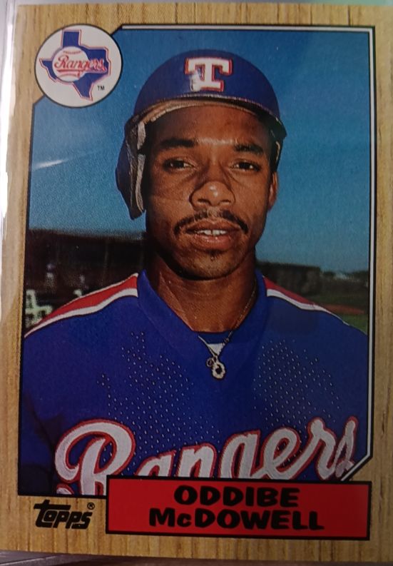 1987 Topps #95 Oddibe McDowell — front