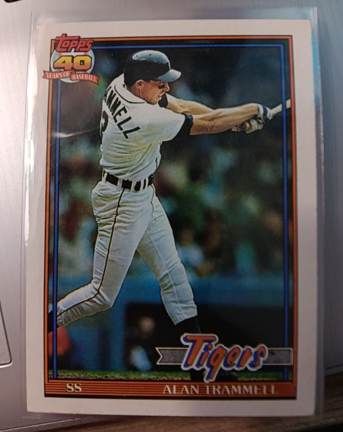 1991 Topps #275 Alan Trammell — front