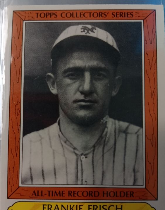 1985 Topps Woolworth All-Time Record Holders #13 Frankie Frisch — front