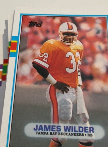 1989 Topps #329 James Wilder — front
