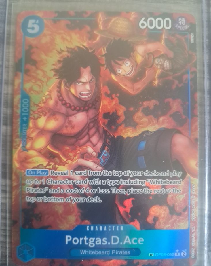 One Piece Card Game OP08-052 Portgas.D.Ace — front