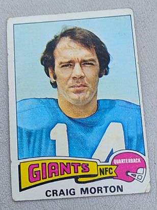 1975 Topps #55 Craig Morton — front