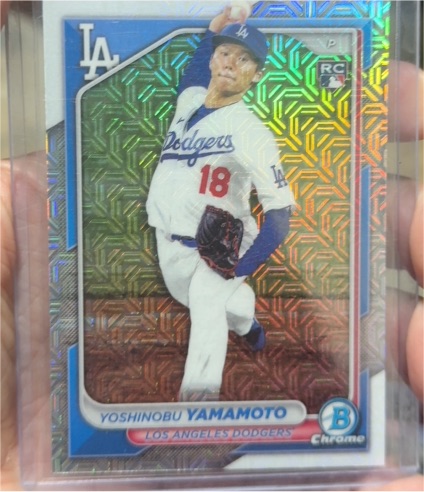 2024 Bowman Chrome #36 Yoshinobu Yamamoto — front