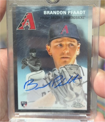 2023 Topps Chrome Platinum Anniversary #CPA-BPF Brandon Pfaadt — front