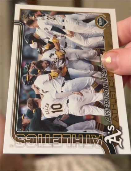 2025 Topps #594 Athletics — front
