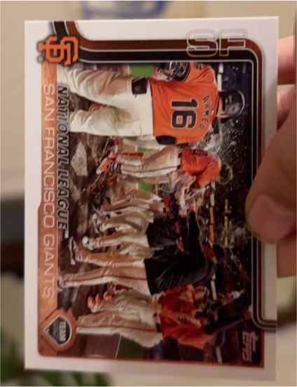 2025 Topps Series 2 #514 San Francisco Giants Team Card — front