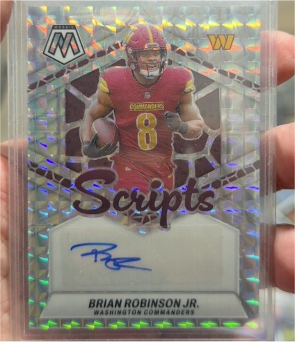 2022 Panini Mosaic Scripts Brian Robinson Jr. — front