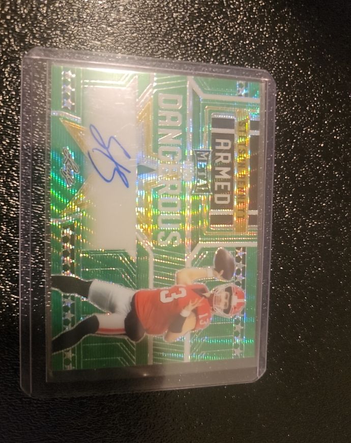 2022 Panini Armed Forces Metal Dangerous Stetson Bennett — front