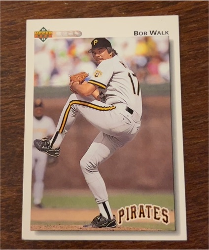 1990 Upper Deck #1 Bob Walk — front