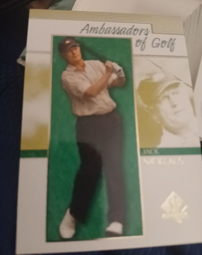 1997 SP Authentic Ambassadors of Golf Jack Nicklaus — front