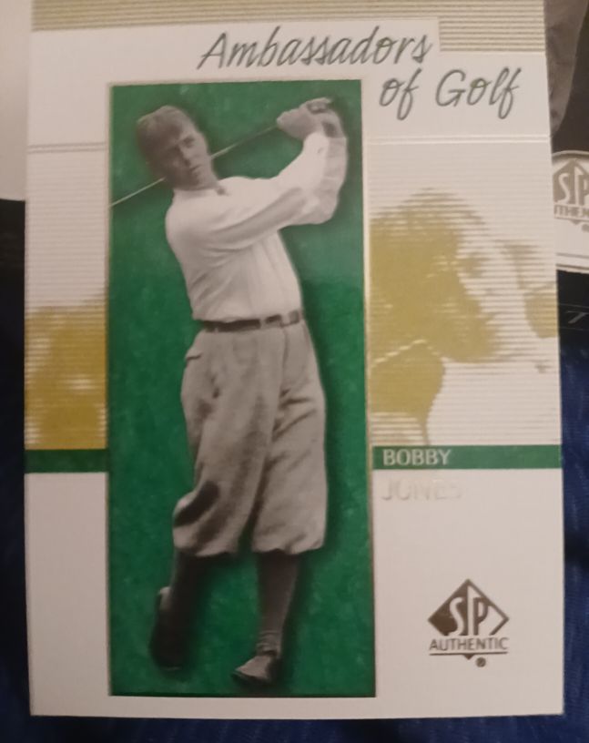 2001 SP Authentic Ambassadors of Golf Bobby Jones — front