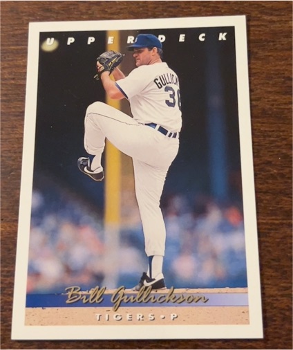 1991 Upper Deck #38 Bill Gullickson — front