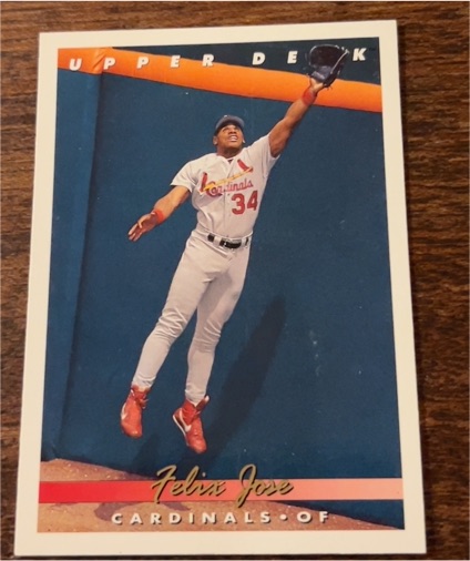 1991 Upper Deck #34 Felix Jose — front
