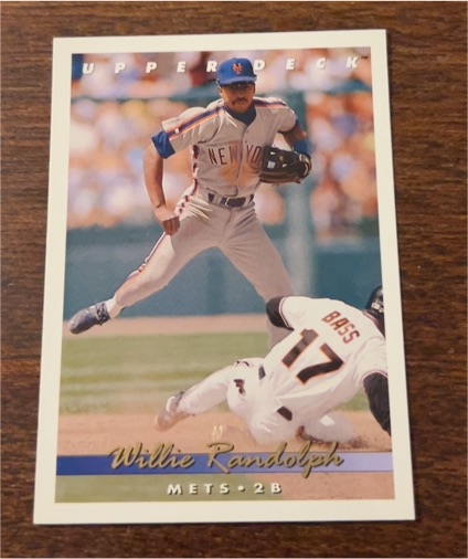 1990 Upper Deck #1 Willie Randolph — front