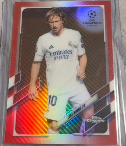 2021 Topps Chrome UEFA Champions League #RM-10 Luka Modric — front