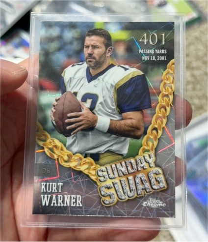 2002 Topps Chrome Sunday Swag #SS-KW Kurt Warner — front