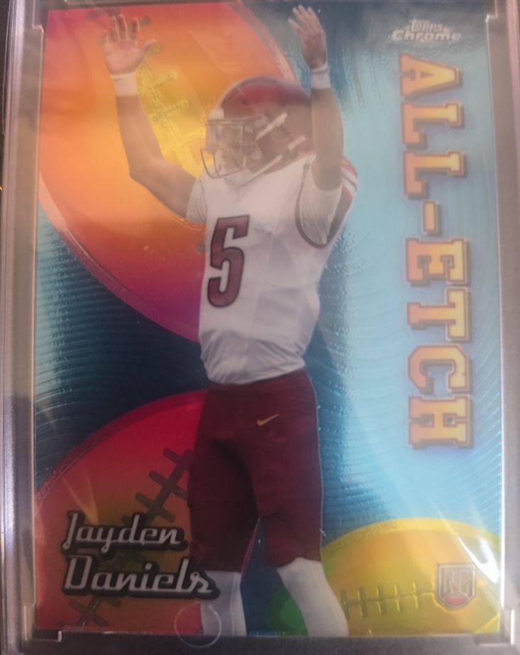 2022 Donruss Chrome All-Etch #ALL-ETCH Jayden Daniels — front