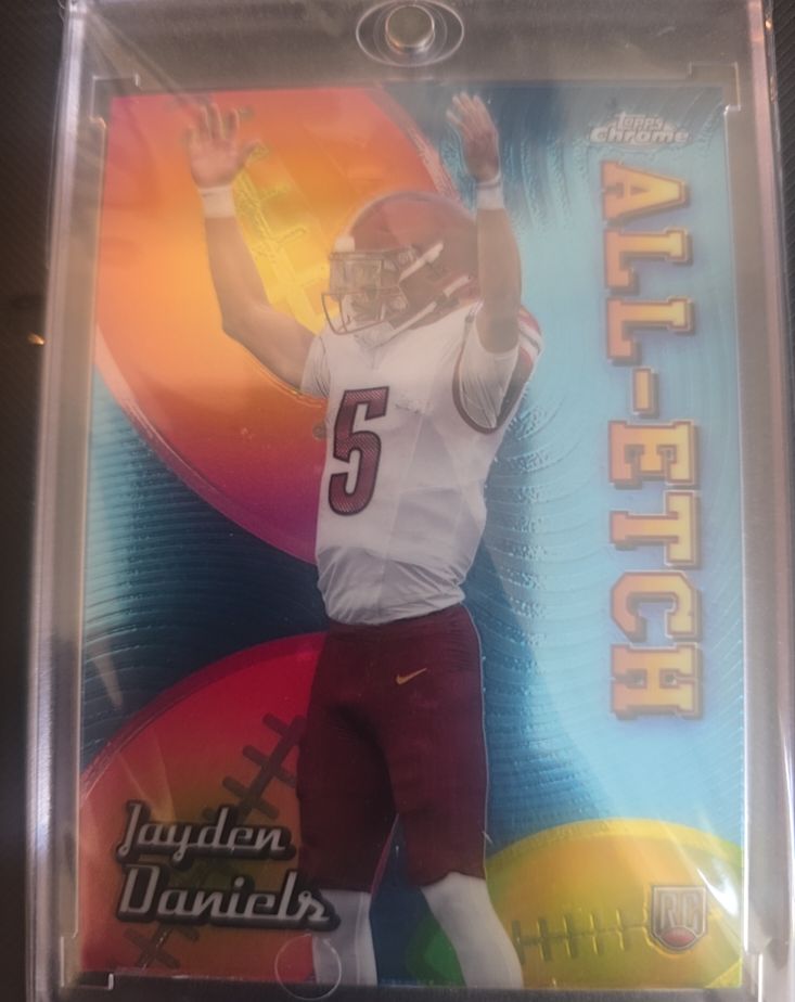 2022 Topps Chrome All-Etch #AE-JD Jayden Daniels — front
