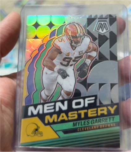 2020 Panini Mosaic Men of Mastery #MM-4 Myles Garrett — front