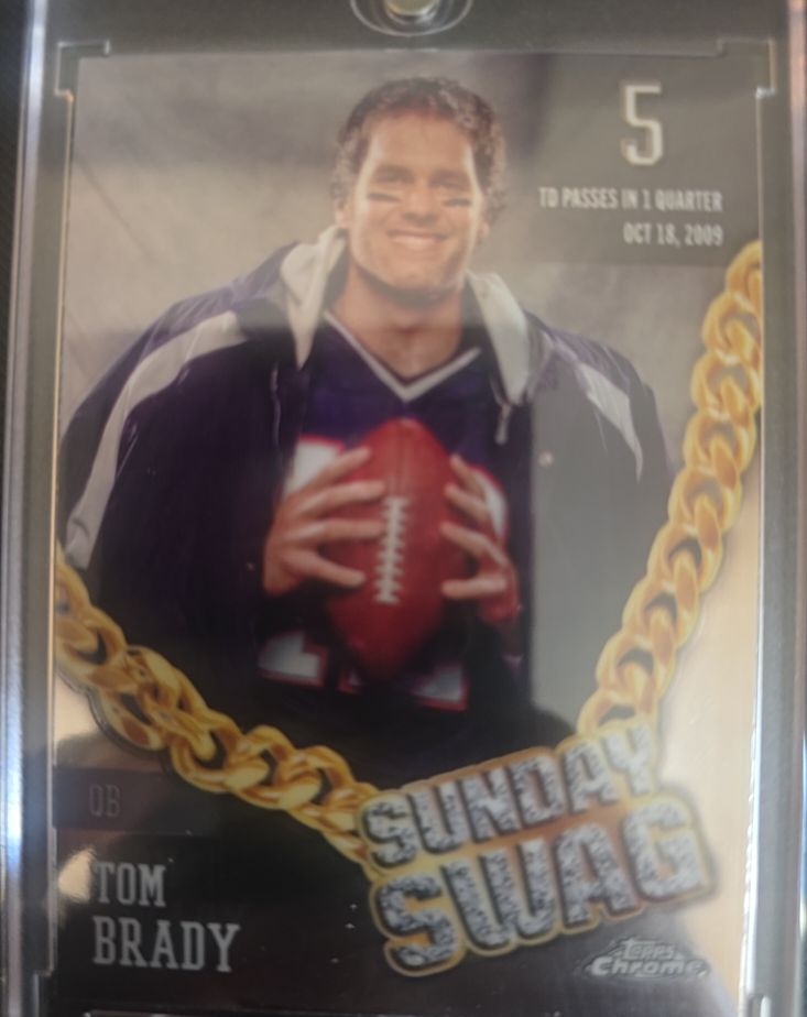 2010 Topps Chrome Sunday Swag Tom Brady — front