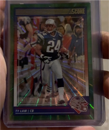 1993 Score #24 Ty Law — front