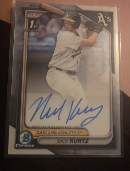 2017 Bowman Chrome #1st Bowman Nick Kurtz — front