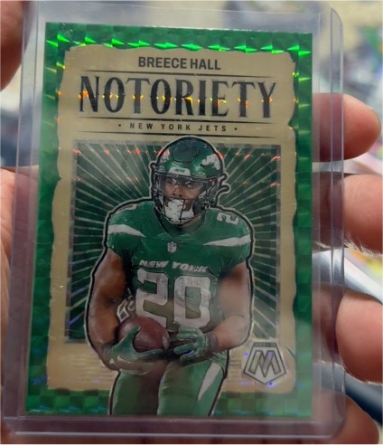2022 Panini Mosaic Notoriety #Breece Hall — front