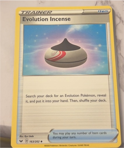 2020 Pokémon #163 Evolution Incense — front