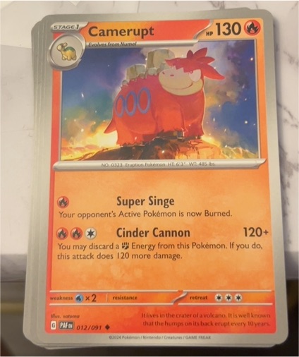 2024 Pokémon Galar Partners #012 Camerupt — front