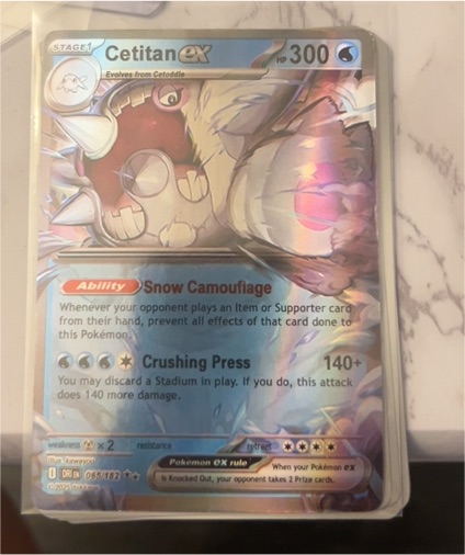 2023 Pokémon #085 Cetitan ex — front