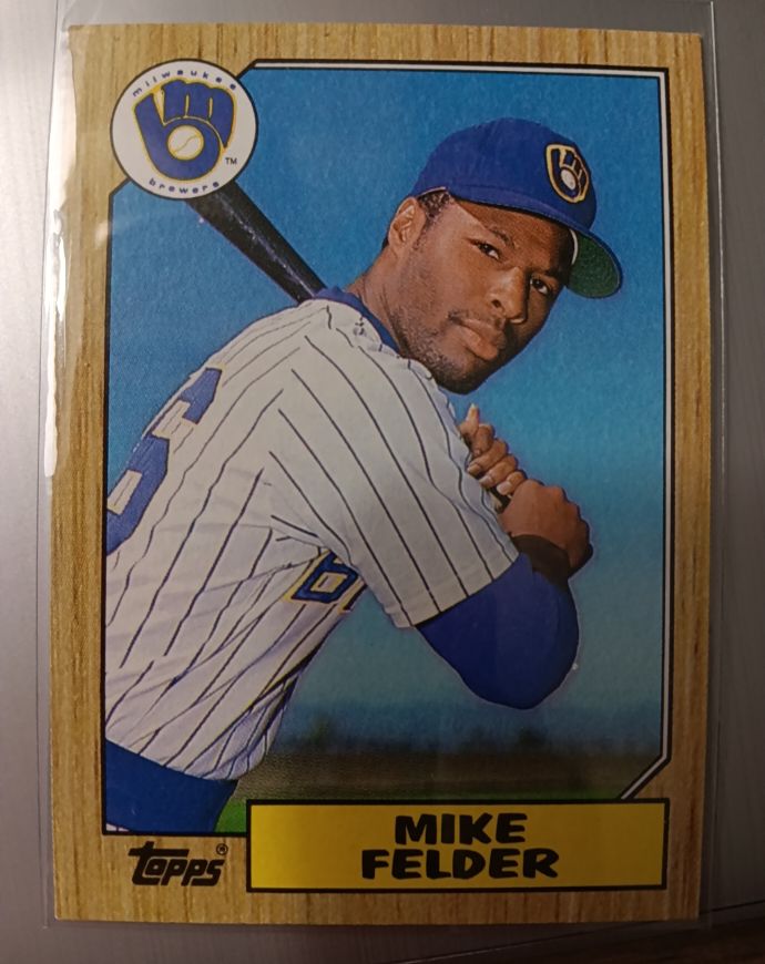 1987 Topps #123 Mike Felder — front