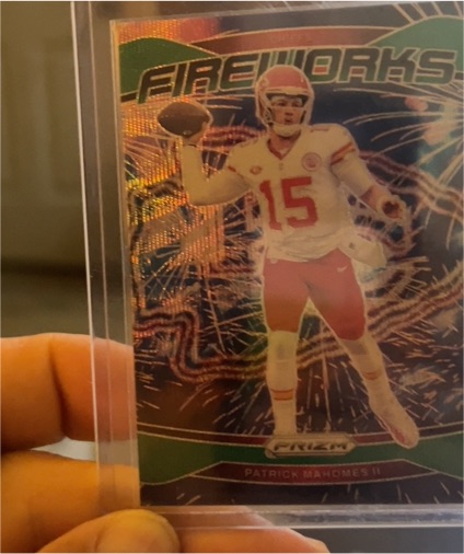 2020 Panini Prizm Fireworks #FIREWORKS Patrick Mahomes II — front