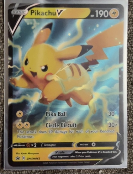 2020 Pokémon SWSH #063 Pikachu V — front