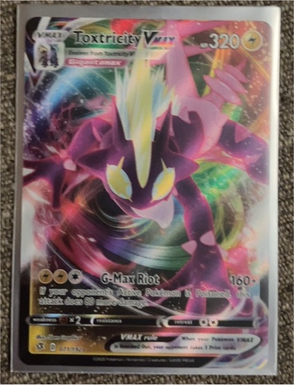 2020 Pokémon VMAX #077 Toxtricity VMAX — front