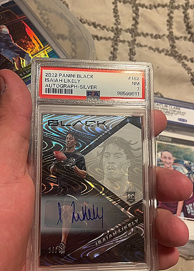 2022 Panini Black #182 Isaiah Likely — front