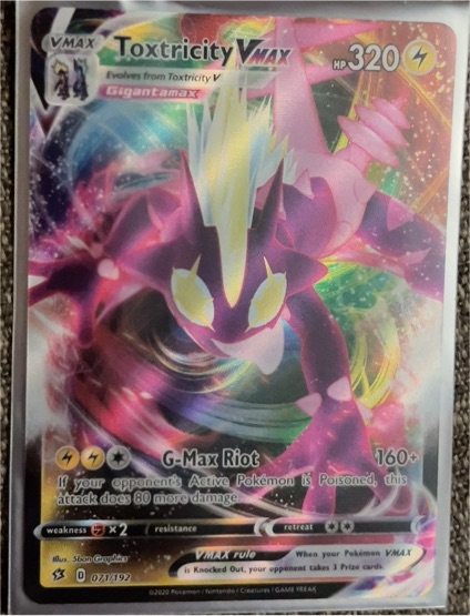 2020 Pokémon #074 Toxtricity VMAX — front