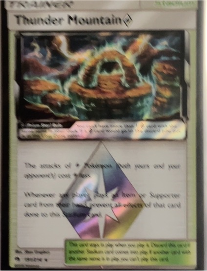 1999 Pokémon #95 Thunder Mountain — front