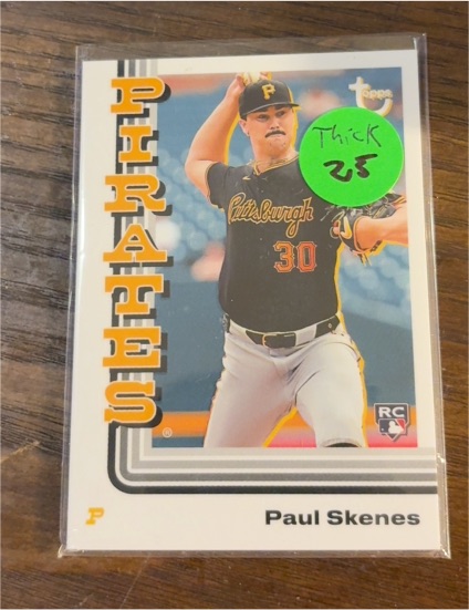 2023 Topps Heritage #30 Paul Skenes — front