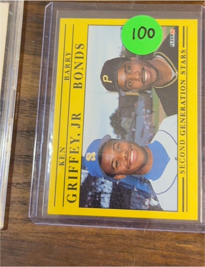 1989 Fleer #548 Ken Griffey Jr. Barry Bonds — front