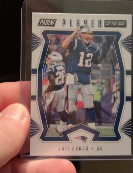 2016 Panini Player of the Day Tom Brady — front
