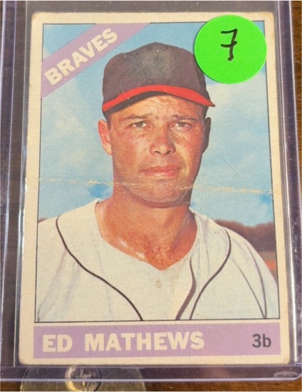 1959 Topps #100 Ed Mathews — front