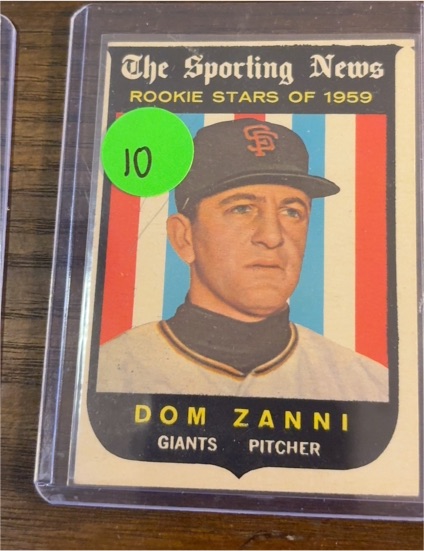 1959 The Sporting News Rookie Stars of 1959 Dom Zanni — front