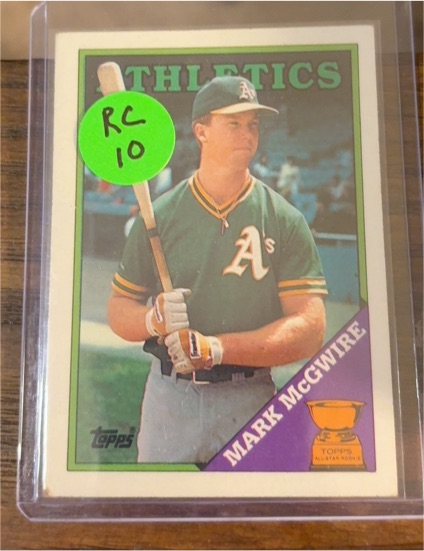 1987 Topps #1 Mark McGwire — front