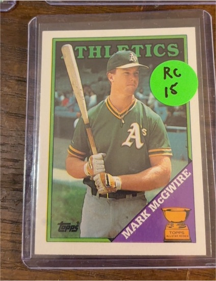 1987 Topps #15 Mark McGwire — front