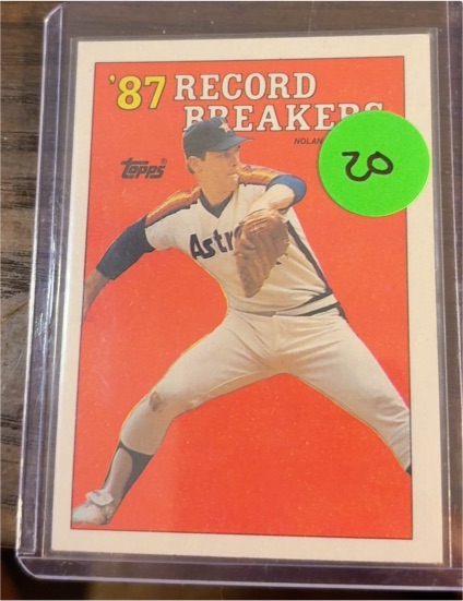 1987 Topps #RB1 Nolan Ryan '87 Record Breakers — front