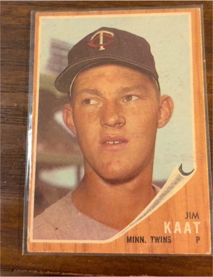 1962 Topps #300 Jim Kaat — front